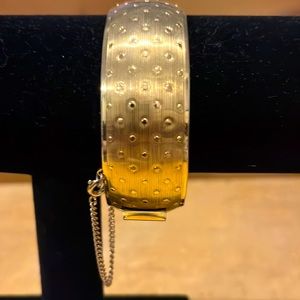 Vintage CORO Pegasus hinged COPPER Bangle bracelet